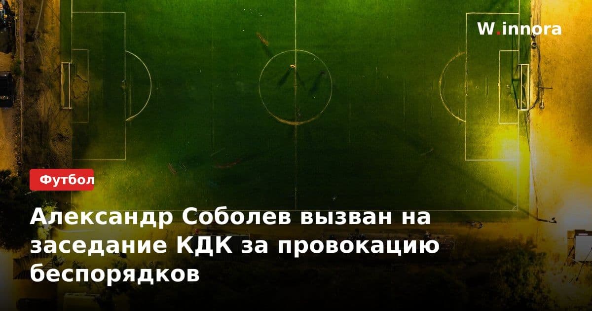 Александр Соболев вызван на заседание КДК за провокацию беспорядков