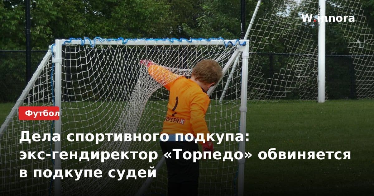 Дела спортивного подкупа: экс-гендиректор «Торпедо» обвиняется в подкупе судей