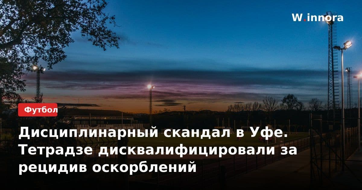 Дисциплинарный скандал в Уфе. Тетрадзе дисквалифицировали за рецидив оскорблений
