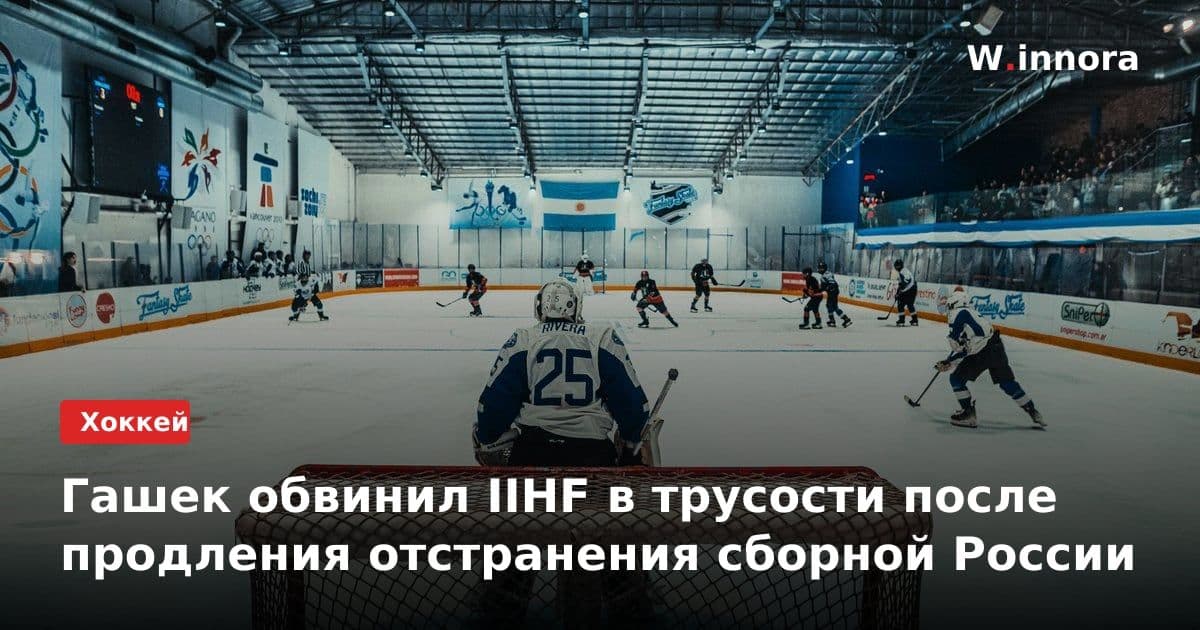 Гашек обвинил IIHF в трусости после продления отстранения сборной России