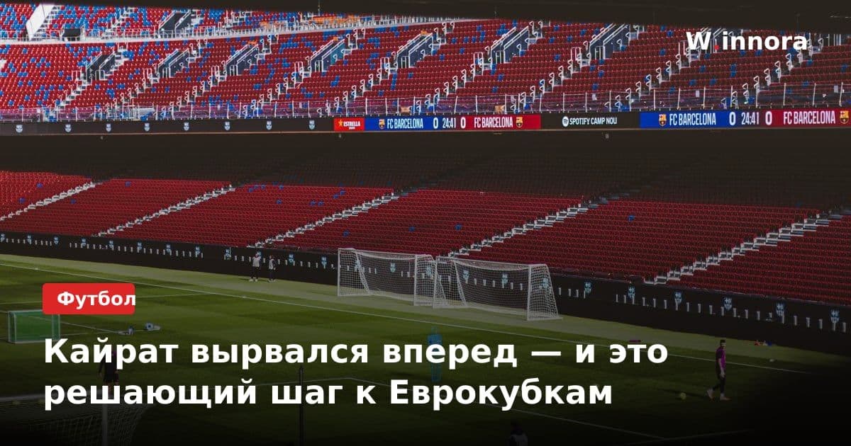 Кайрат вырвался вперед — и это решающий шаг к Еврокубкам