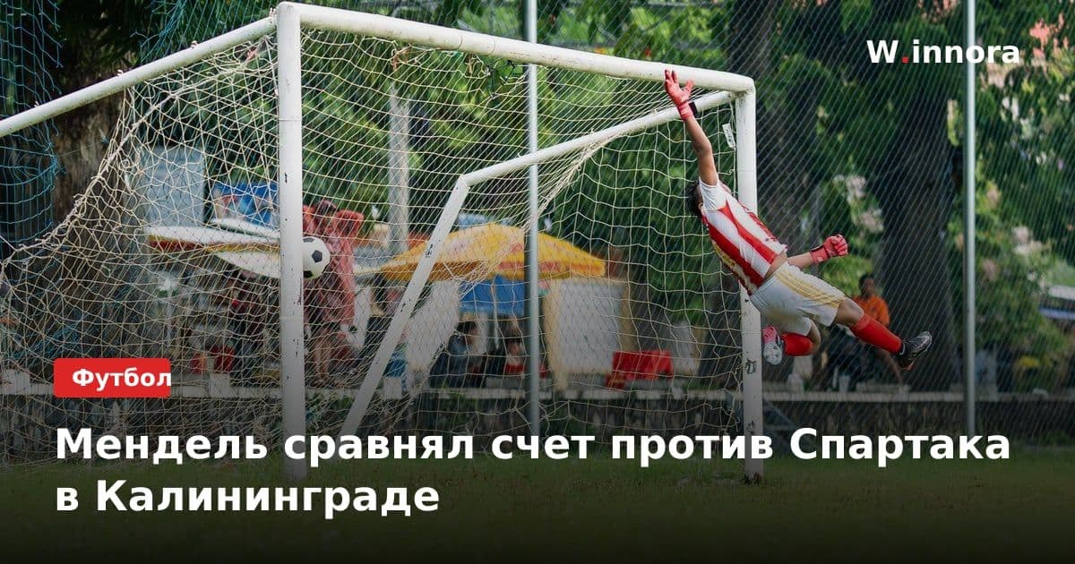 Мендель сравнял счет против Спартака в Калининграде