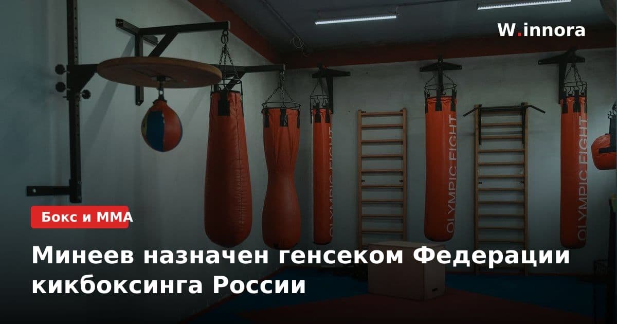 Минеев назначен генсеком Федерации кикбоксинга России