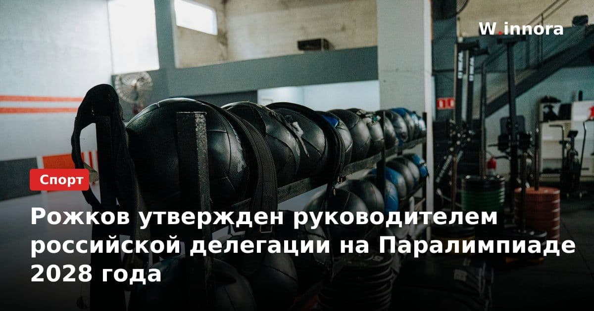 Рожков утвержден руководителем российской делегации на Паралимпиаде 2028 года