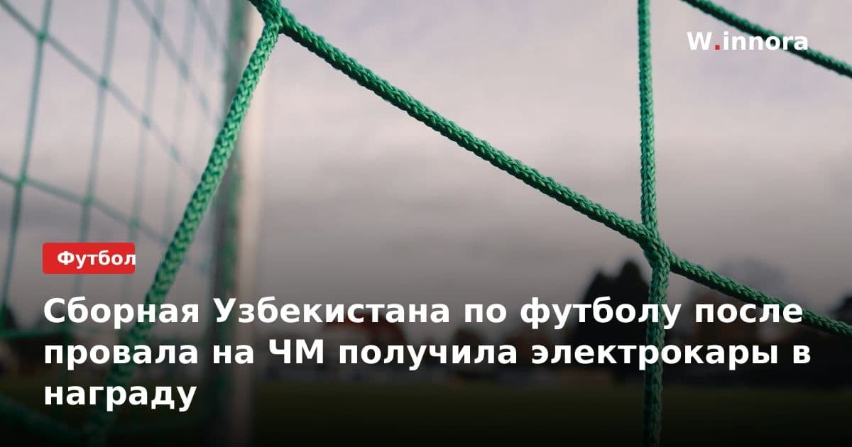 Сборная Узбекистана по футболу после провала на ЧМ получила электрокары в награду