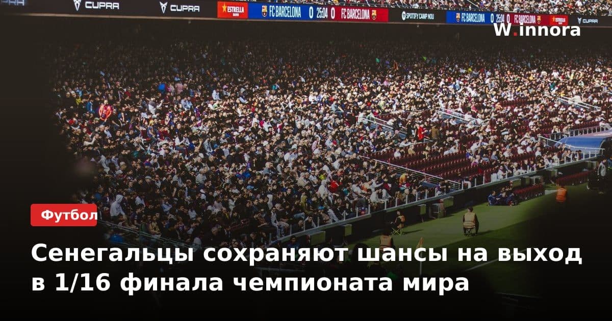 Сенегальцы сохраняют шансы на выход в 1/16 финала чемпионата мира