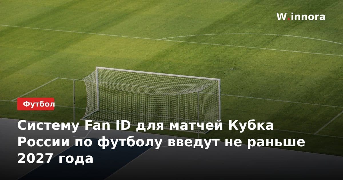 Систему Fan ID для матчей Кубка России по футболу введут не раньше 2027 года
