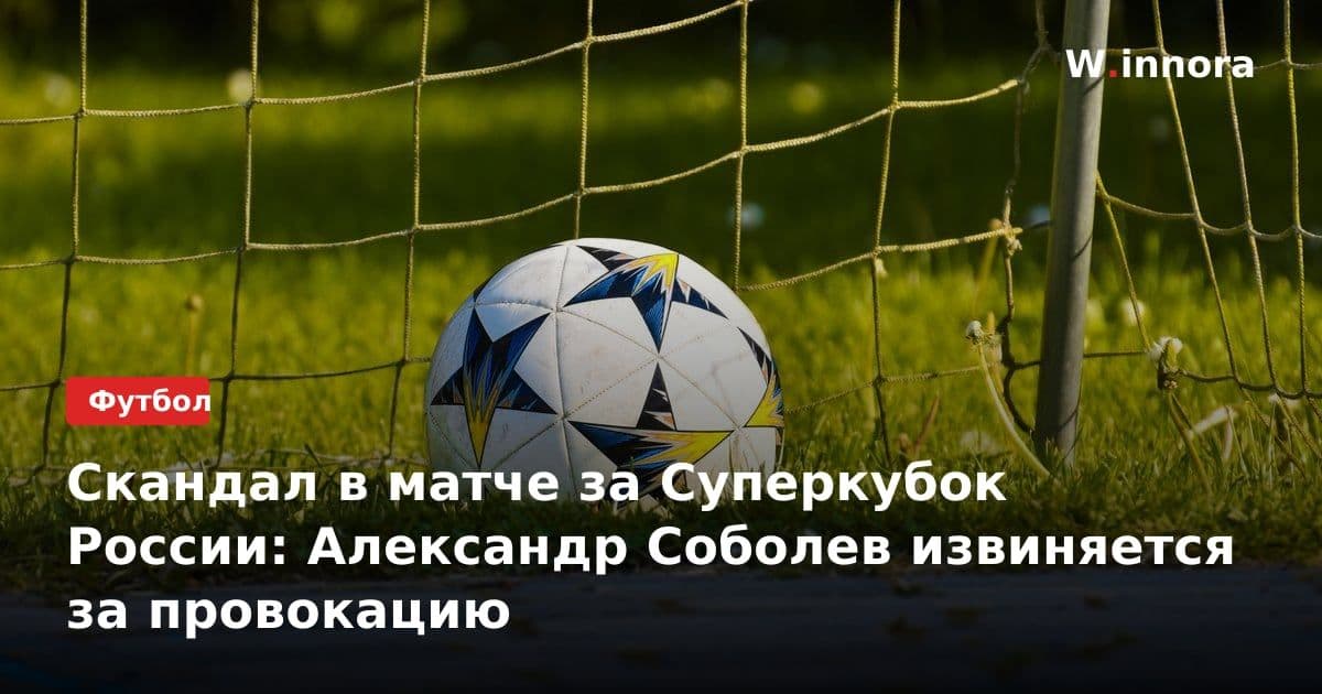 Скандал в матче за Суперкубок России: Александр Соболев извиняется за провокацию