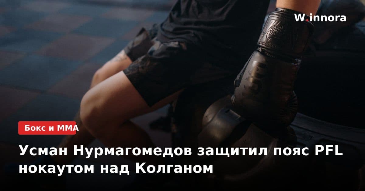 Усман Нурмагомедов защитил пояс PFL нокаутом над Колганом