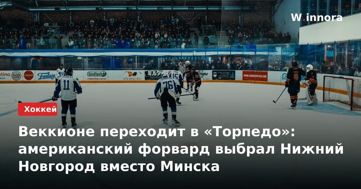 Веккионе переходит в «Торпедо»: американский форвард выбрал Нижний Новгород вместо Минска