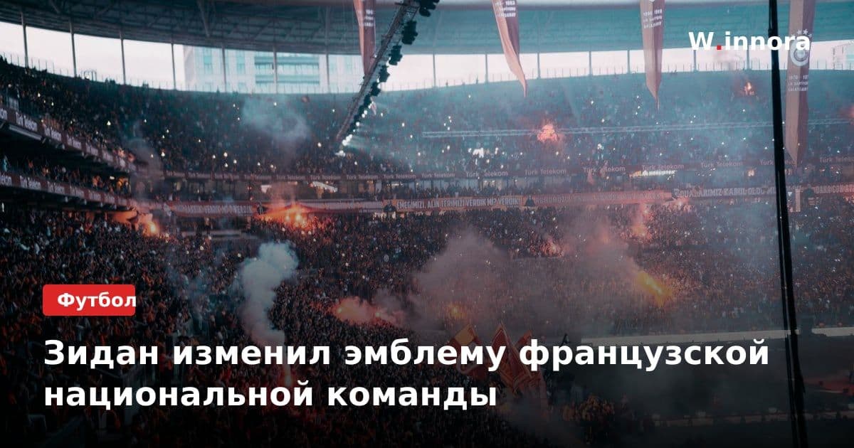 Зидан изменил эмблему французской национальной команды